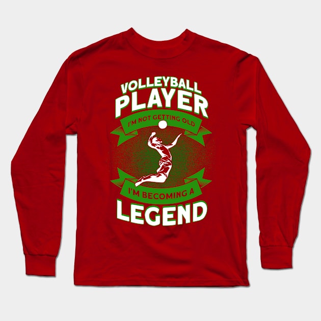 Volleyball Player Sport Volleyball Long Sleeve T-Shirt by Toeffishirts